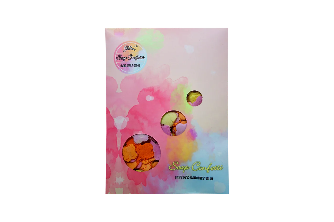 15g Floral, Heart, Pineapple & Star Shaped Bath Confetti – Colorful Scented Bath Soak
