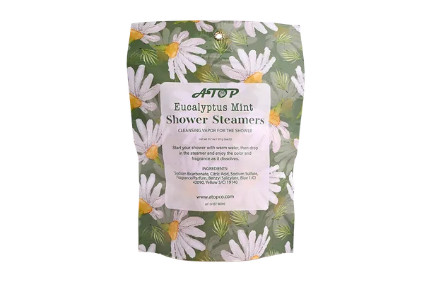8 Pieces Eucalyptus Mint Shower Steamers - 80g Aromatherapy Shower Vapor Tablets in Hanging Window Bag for Refreshing Spa Experience view 4