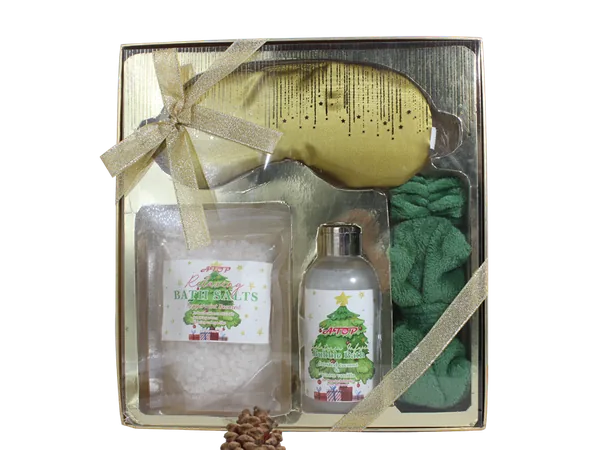 180ml Christmas-themed Gift Box Packaging for Shower Gel and Lotion Set view 8