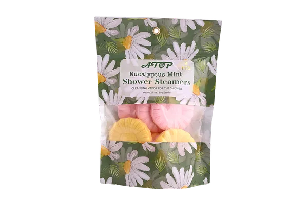 8 Pieces Eucalyptus Mint Shower Steamers - 80g Aromatherapy Shower Vapor Tablets in Hanging Window Bag for Refreshing Spa Experience view 1